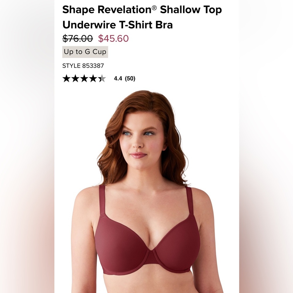 Wacoal Underwire Bra Shape Revelation
